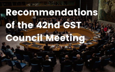 Recommendations of the 42nd GST Council Meeting